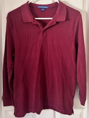 Port Authority Long-Sleeve Polo Shirt - Burgundy
